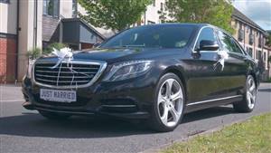 Mercedes S Class Wedding car. Click for more information.