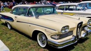 Edsel Pacer Wedding car. Click for more information.