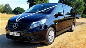 Mercedes V Class Wedding car. Click for more information.