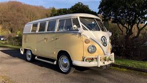 VW Campervan Split-Screen Wedding car. Click for more information.