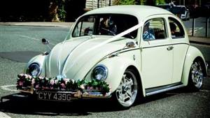 VW Beetle Wedding car. Click for more information.