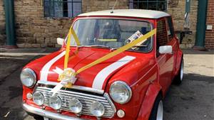 Mini Cooper Wedding car. Click for more information.