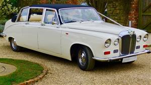 Daimler DS420 Wedding car. Click for more information.