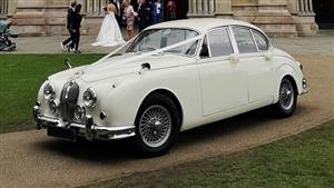 Jaguar 1960 MK II Wedding car. Click for more information.