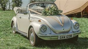 VW Beetle Wedding car. Click for more information.