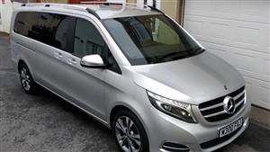 Mercedes V Class Wedding car. Click for more information.