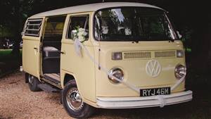 VW Campervan,T2 Bay Window,Cream