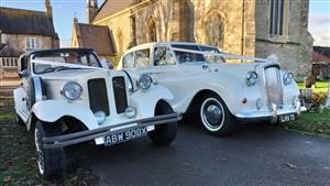 Bride & Bridesmaids Beauford & Princess Wedding car. Click for more information.