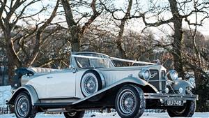 Beauford Tourer Wedding car. Click for more information.