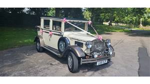 Imperial Viscount 1930 Style Limousine Landaulette  Wedding car. Click for more information.