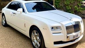 Rolls Royce Ghost Wedding car. Click for more information.