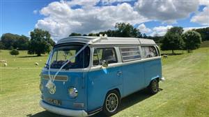 VW Campervan,Bay Window Westfalia,Blue