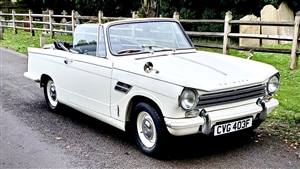 Triumph 1968 Herald Wedding car. Click for more information.