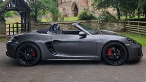 Porsche 718 Boxster GTS Wedding car. Click for more information.