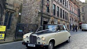 Daimler DS420 Wedding car. Click for more information.