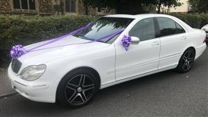 Mercedes S-Class Wedding car. Click for more information.