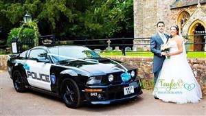 Ford Mustang Police Car Wedding car. Click for more information.