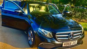 Mercedes E220d 4matic Wedding car. Click for more information.