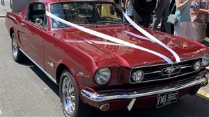 Ford Mustang Fastback GT 1965 Wedding car. Click for more information.