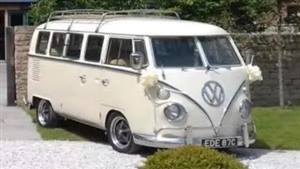 VW Campervan Split-Screen Wedding car. Click for more information.