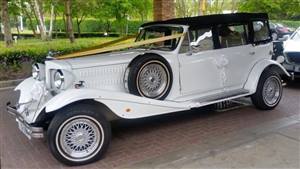 Beauford,Tourer,White Convertible with Black Top