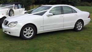 Mercedes S-Class Wedding car. Click for more information.