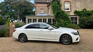 Mercedes S Class Wedding car. Click for more information.