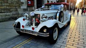 Beauford Tourer Bentley replica Wedding car. Click for more information.