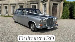 Daimler DS420 Wedding car. Click for more information.