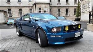 Ford Mustang Wedding car. Click for more information.