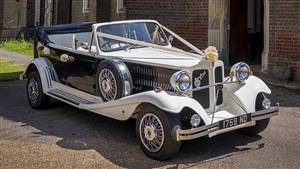 Beauford Open Top Tourer Wedding car. Click for more information.