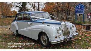 Armstrong Siddeley Sapphire MkII Wedding car. Click for more information.