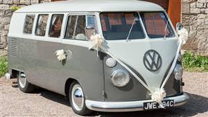 VW Type 2 Campervan Wedding car. Click for more information.
