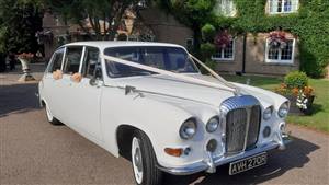 Daimler DS420 Wedding car. Click for more information.