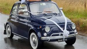 Fiat 500 Wedding car. Click for more information.