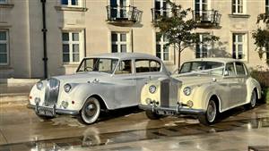 Traditional Pair Austin & Rolls Royce Wedding car. Click for more information.