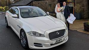 Jaguar XJL (Long Wheel Base) Wedding car. Click for more information.