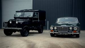 British Classic Pair Land Rover & Jaguar Wedding car. Click for more information.