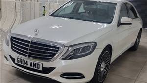 Mercedes S Class Wedding car. Click for more information.