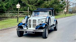 Beauford Open Top Tourer Wedding car. Click for more information.