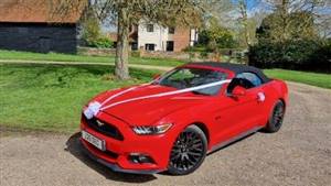 Mustang 5 litre V8 Wedding car. Click for more information.