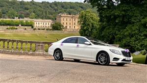Mercedes S Class L Wedding car. Click for more information.