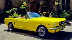 Ford Mustang Convertible Wedding car. Click for more information.