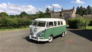 Volkswagen 1963 Splitscreen Campervan Wedding car. Click for more information.