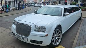 Chrysler 300c Limousine Wedding car. Click for more information.