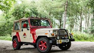 Jeep Wrangler (Jurassic Park Jeep) Wedding car. Click for more information.