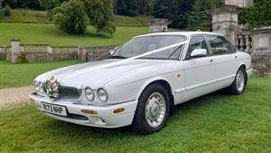 Daimler 4.0ltr V8 Long Wheelbase Saloon Wedding car. Click for more information.
