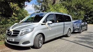 Mercedes V Class Wedding car. Click for more information.