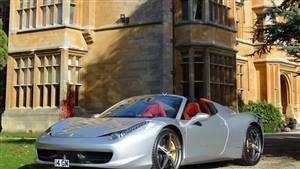 Ferrari 458 Spider Wedding car. Click for more information.
