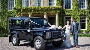 Land Rover Defender 110 XS Wedding car. Click for more information.